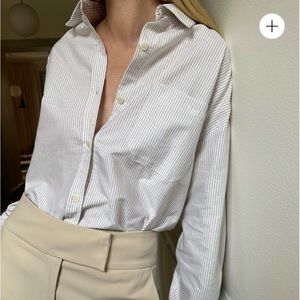 Djerf Avenue Breezy Beige Shirt